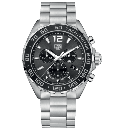 TAG Heuer Formula 1 Chronograph Quartz 43 Stainless Steel / Grey / Bracelet