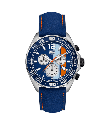 TAG Heuer Formula 1 Chronograph Quartz 43 Stainless Steel / Calf/ Alcantara