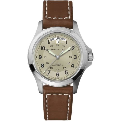 Hamilton Khaki Field King Auto 40 Stainless Steel / Beige