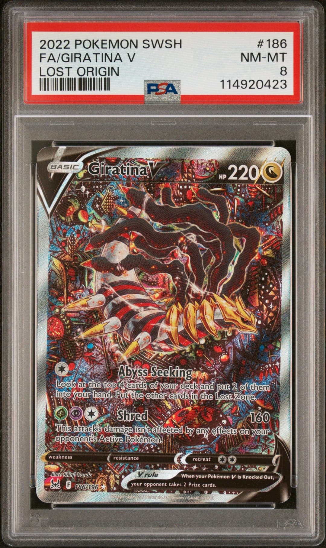 FA/GIRATINA V — PSA NM-MT 8