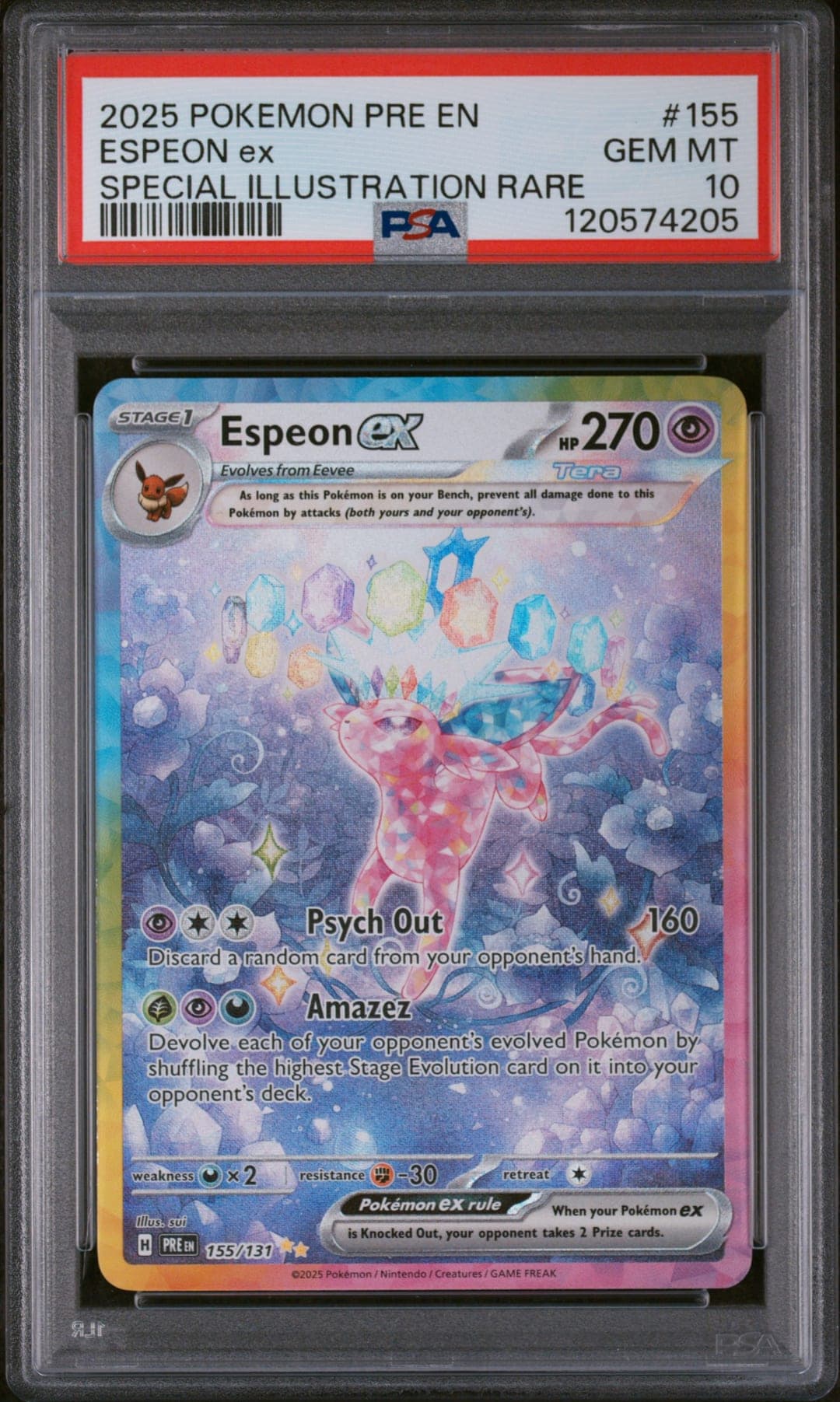ESPEON ex — SPECIAL ILLUSTRATION RARE — PSA GEM MT 10