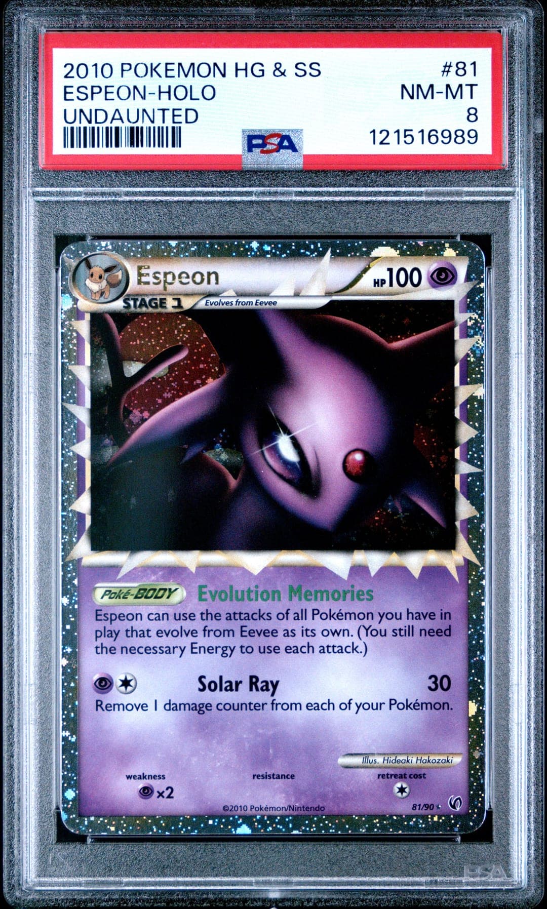 ESPEON-HOLO — PSA NM-MT 8