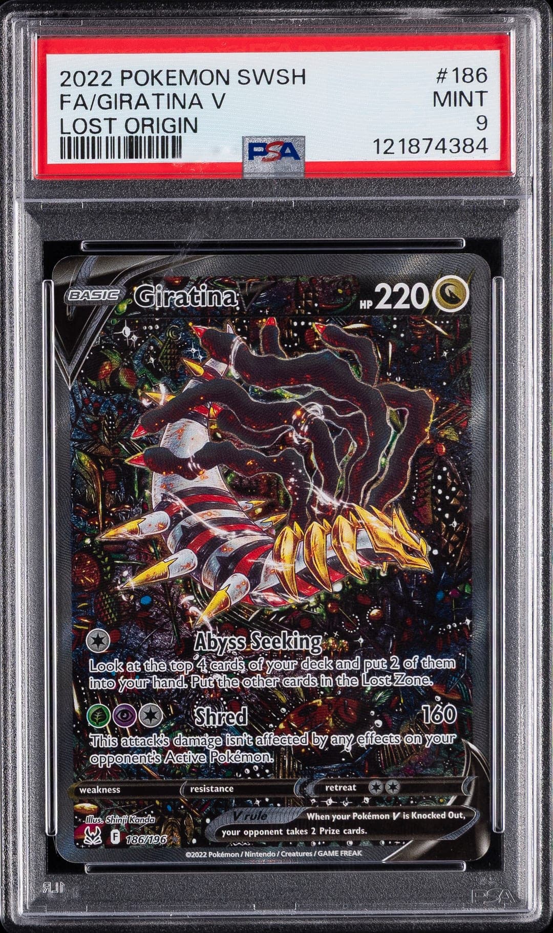 FA/GIRATINA V — PSA MINT 9