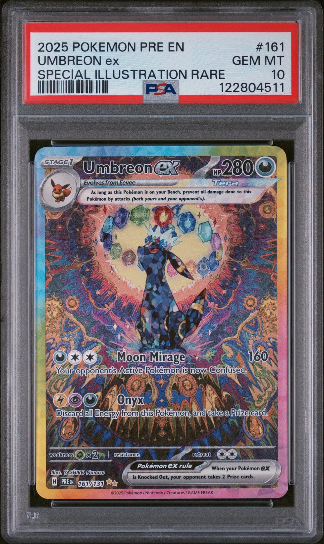 UMBREON ex — SPECIAL ILLUSTRATION RARE — PSA GEM MT 10