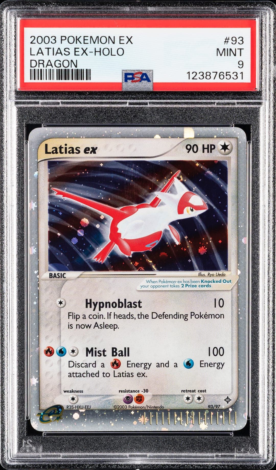 LATIAS EX-HOLO — PSA MINT 9
