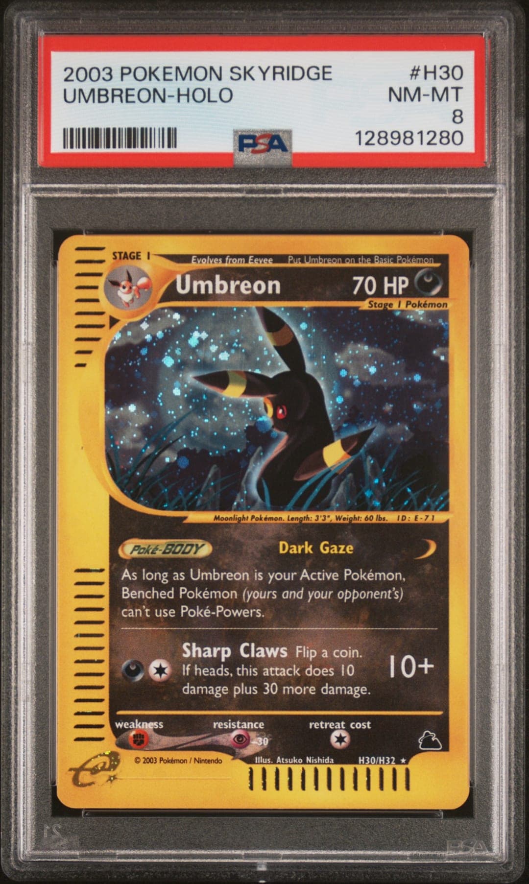 UMBREON-HOLO — PSA NM-MT 8
