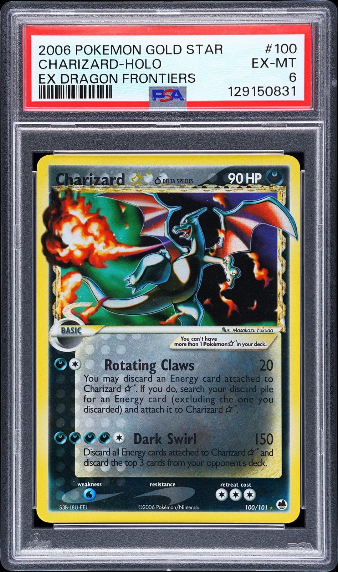 CHARIZARD-HOLO — PSA EX-MT 6