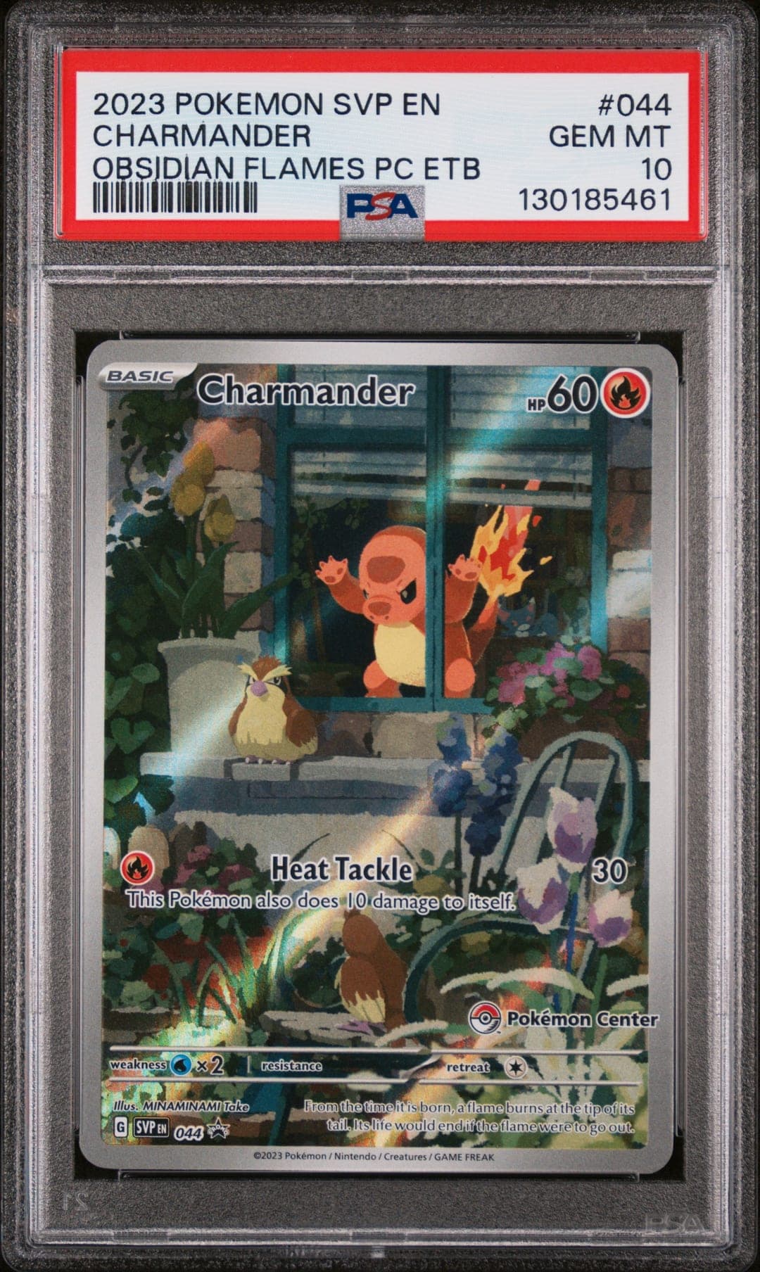 CHARMANDER — OBSIDIAN FLAMES PC ETB — PSA GEM MT 10