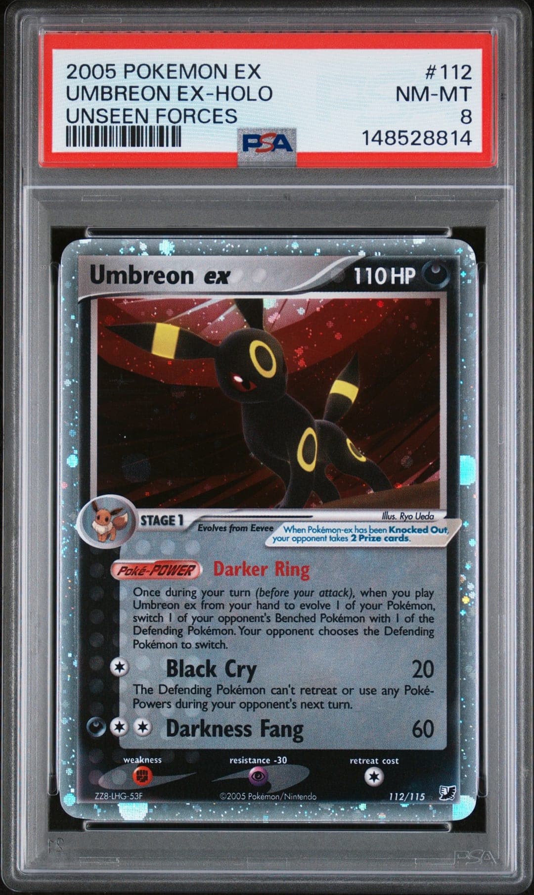 UMBREON EX-HOLO — PSA NM-MT 8
