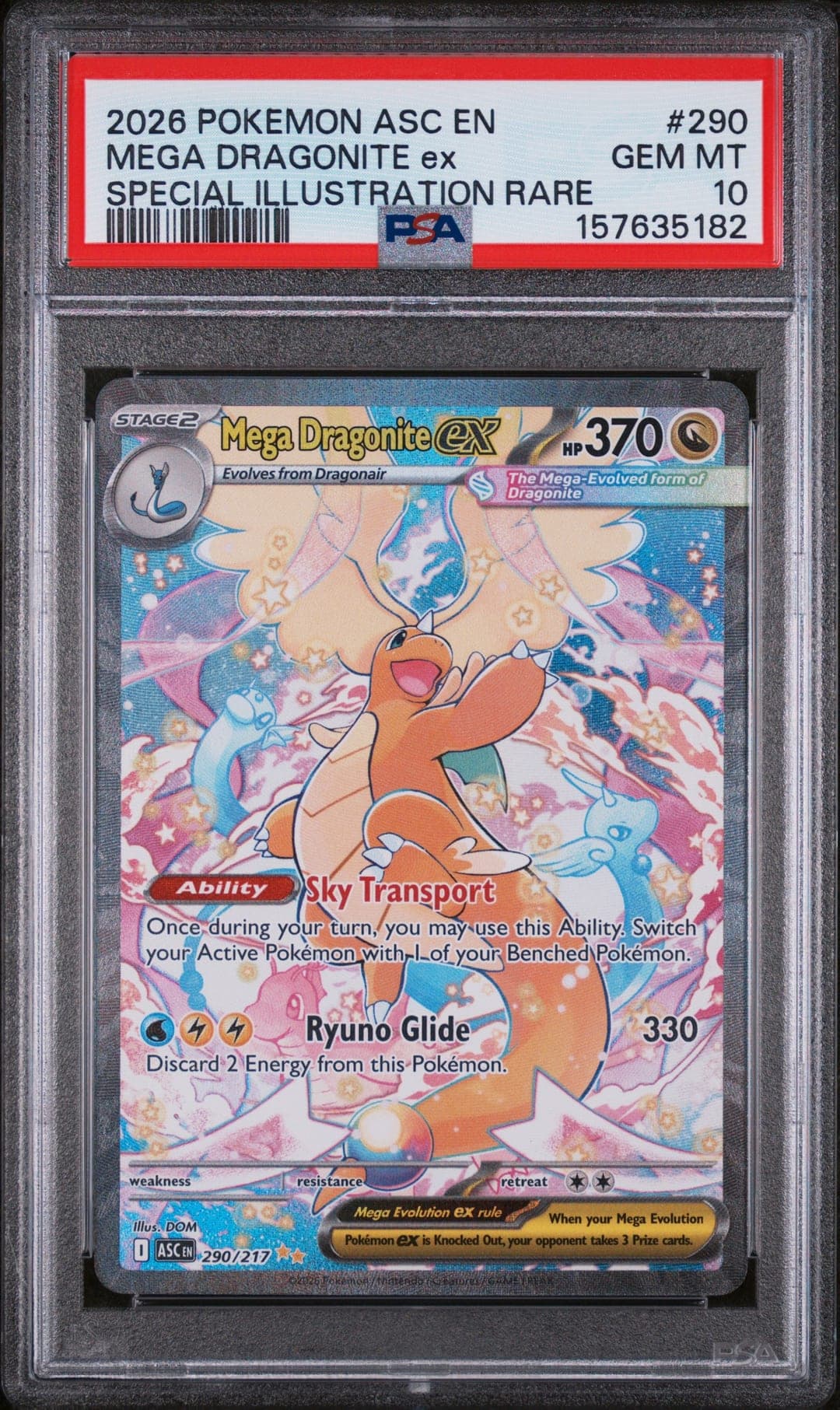 MEGA DRAGONITE ex — SPECIAL ILLUSTRATION RARE — PSA GEM MT 10