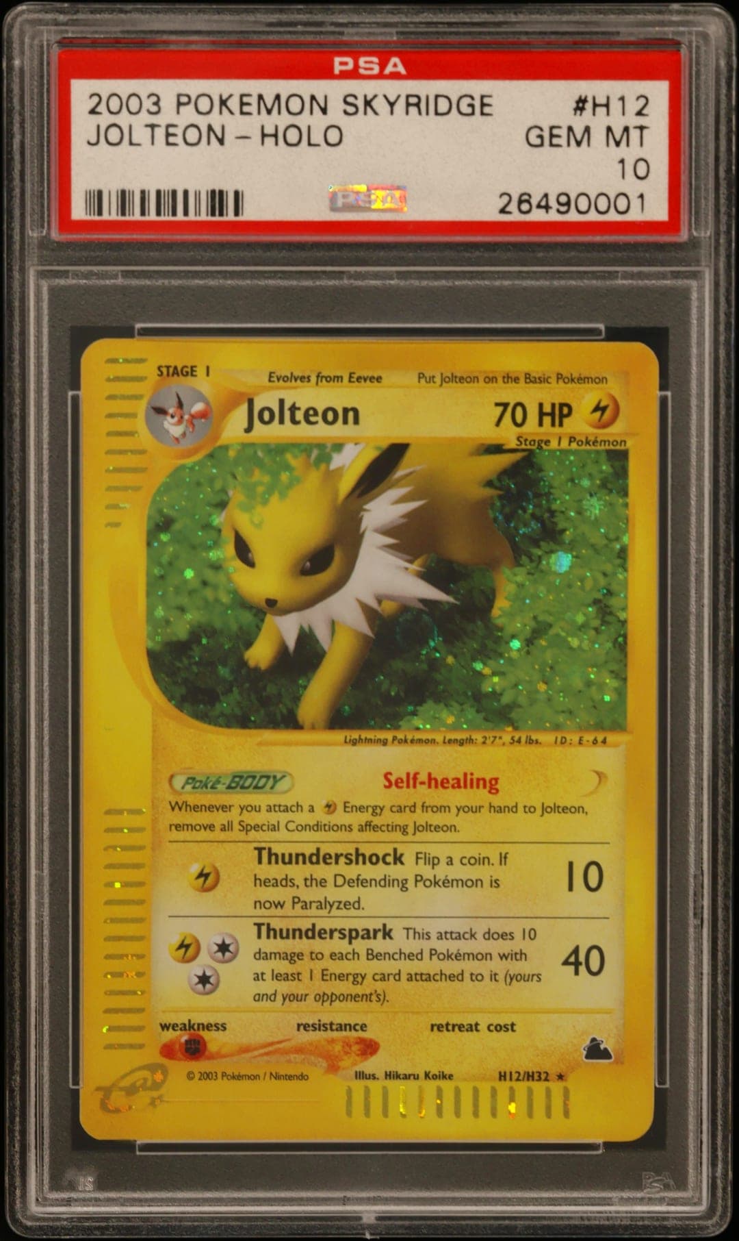 JOLTEON-HOLO — PSA GEM MT 10