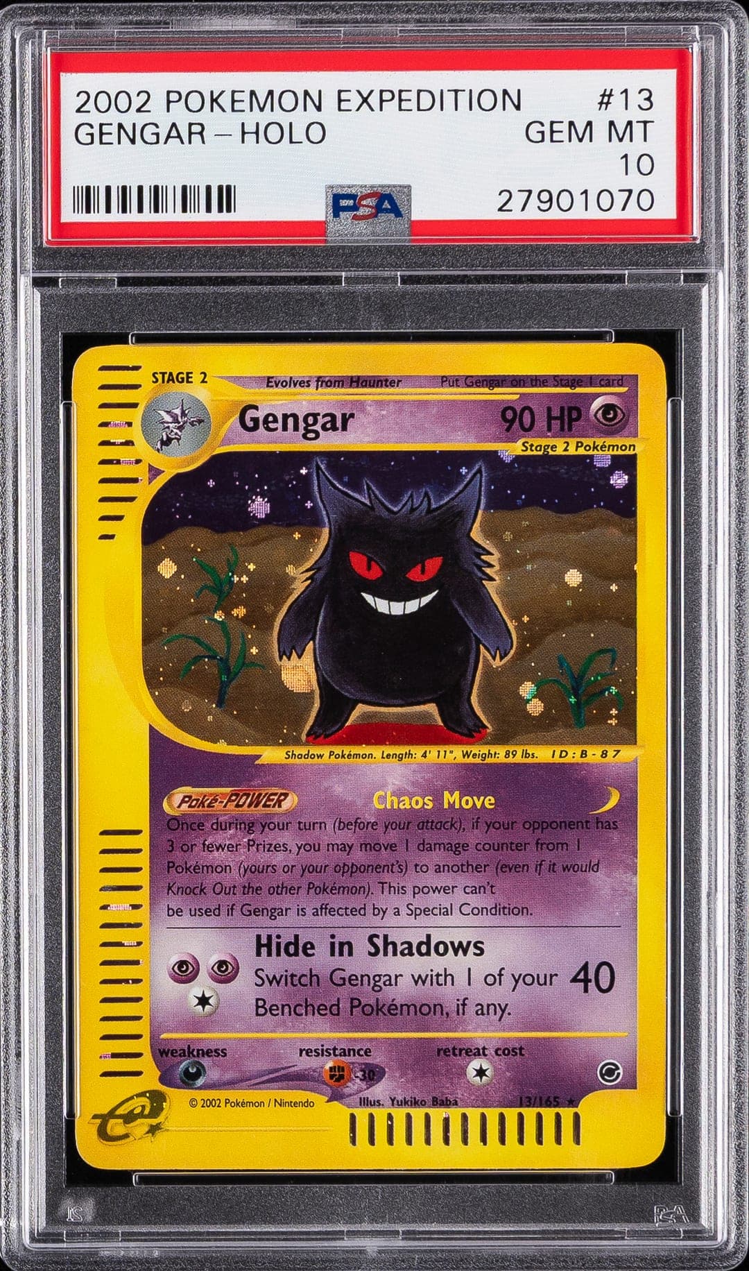 GENGAR-HOLO — PSA GEM MT 10