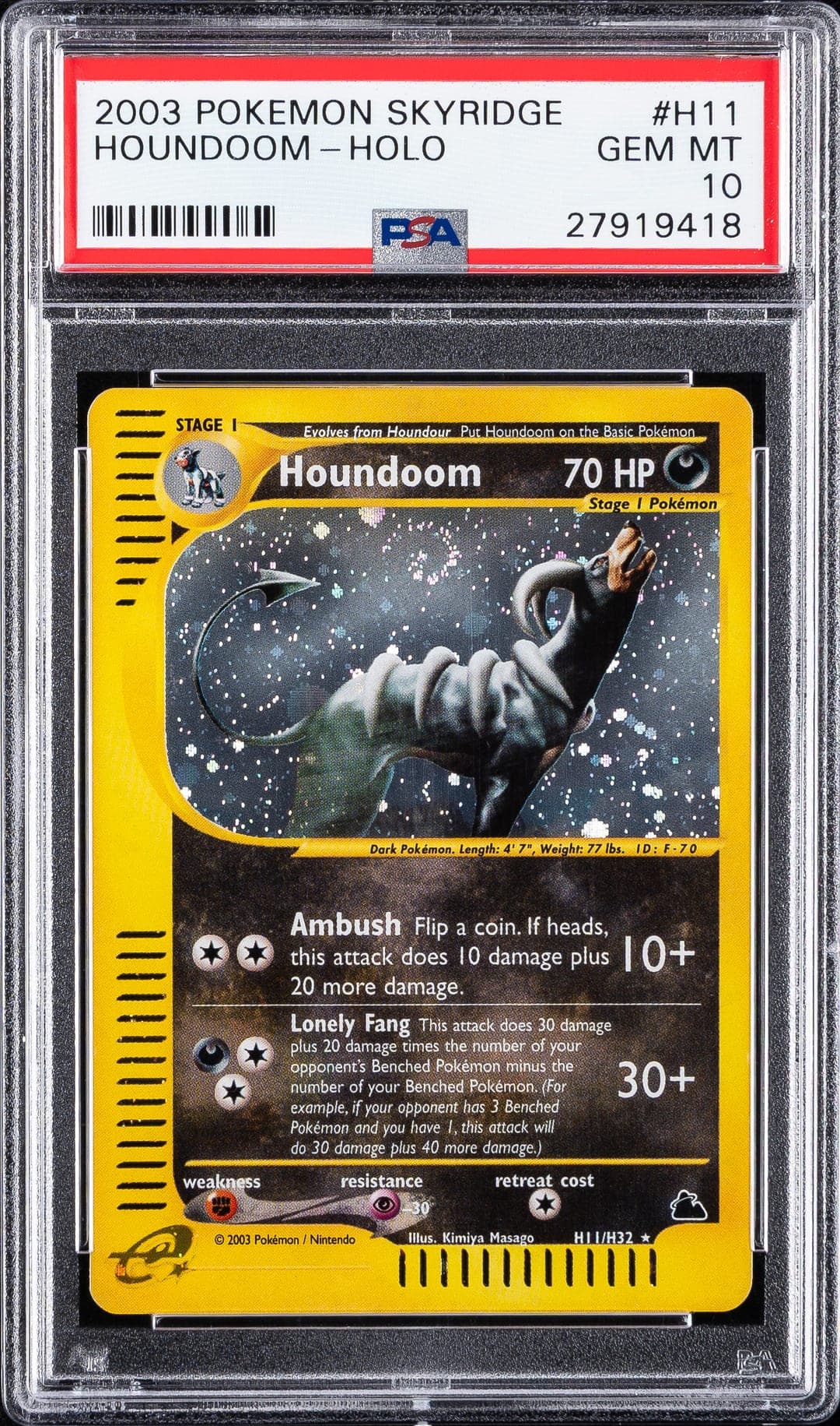 HOUNDOOM-HOLO — PSA GEM MT 10