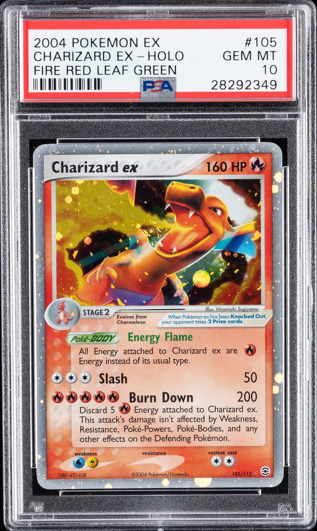 CHARIZARD EX-HOLO — PSA GEM MT 10
