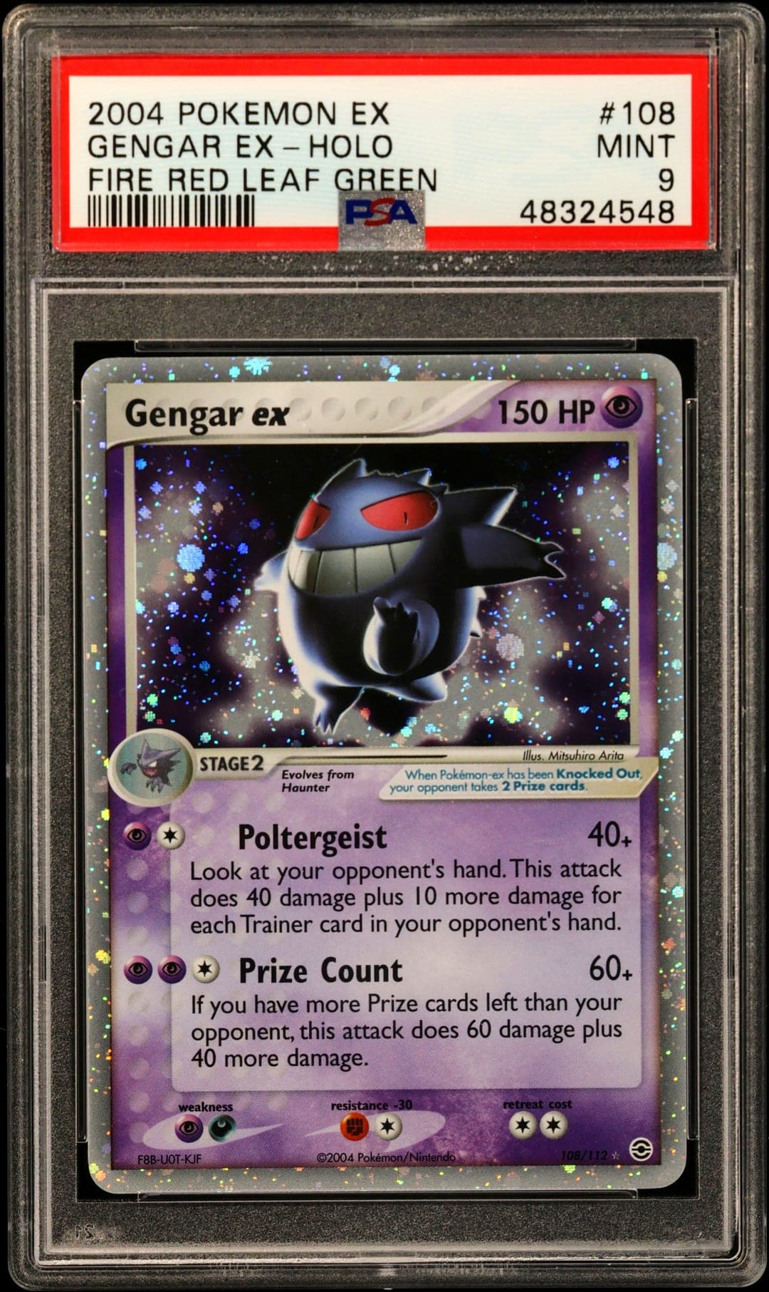 GENGAR EX-HOLO — PSA MINT 9