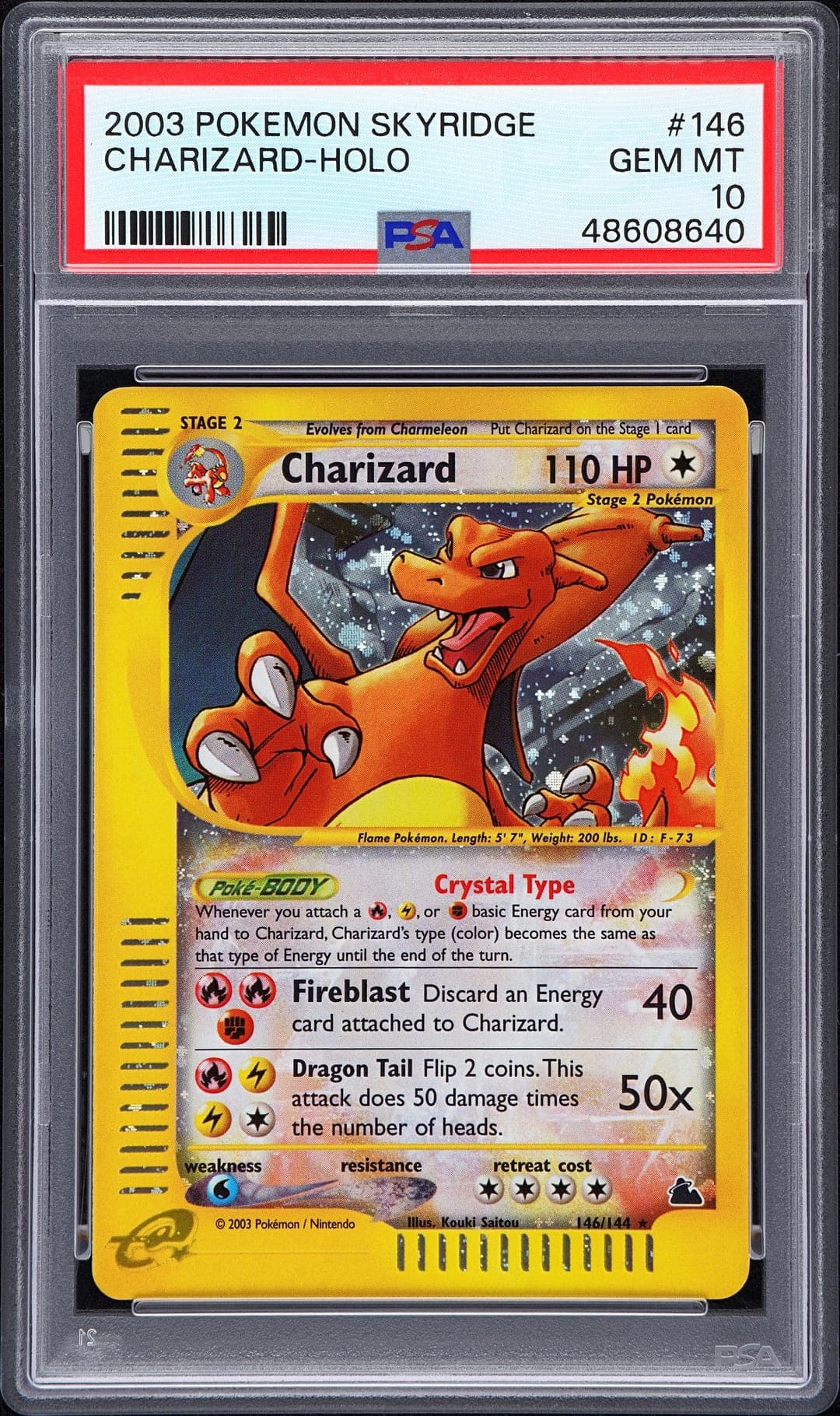 CHARIZARD-HOLO — PSA GEM MT 10