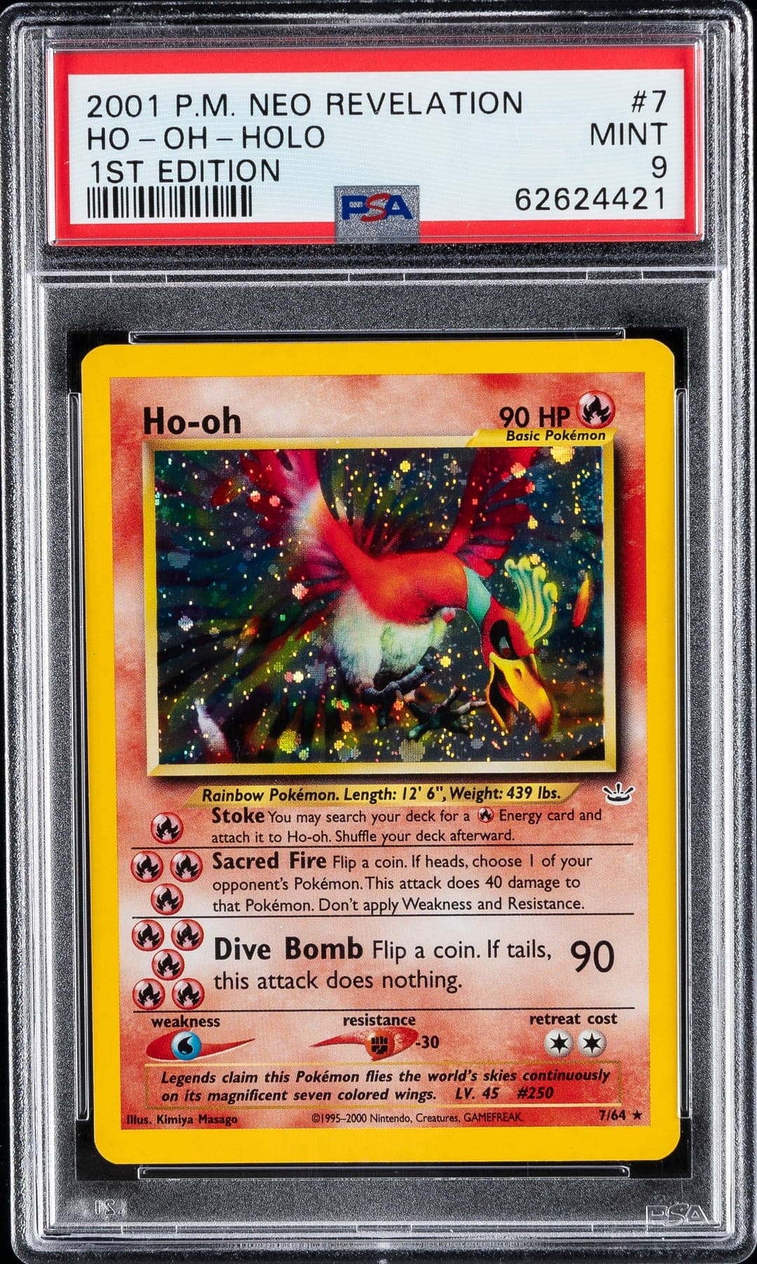 HO-OH-HOLO — 1ST EDITION — PSA MINT 9