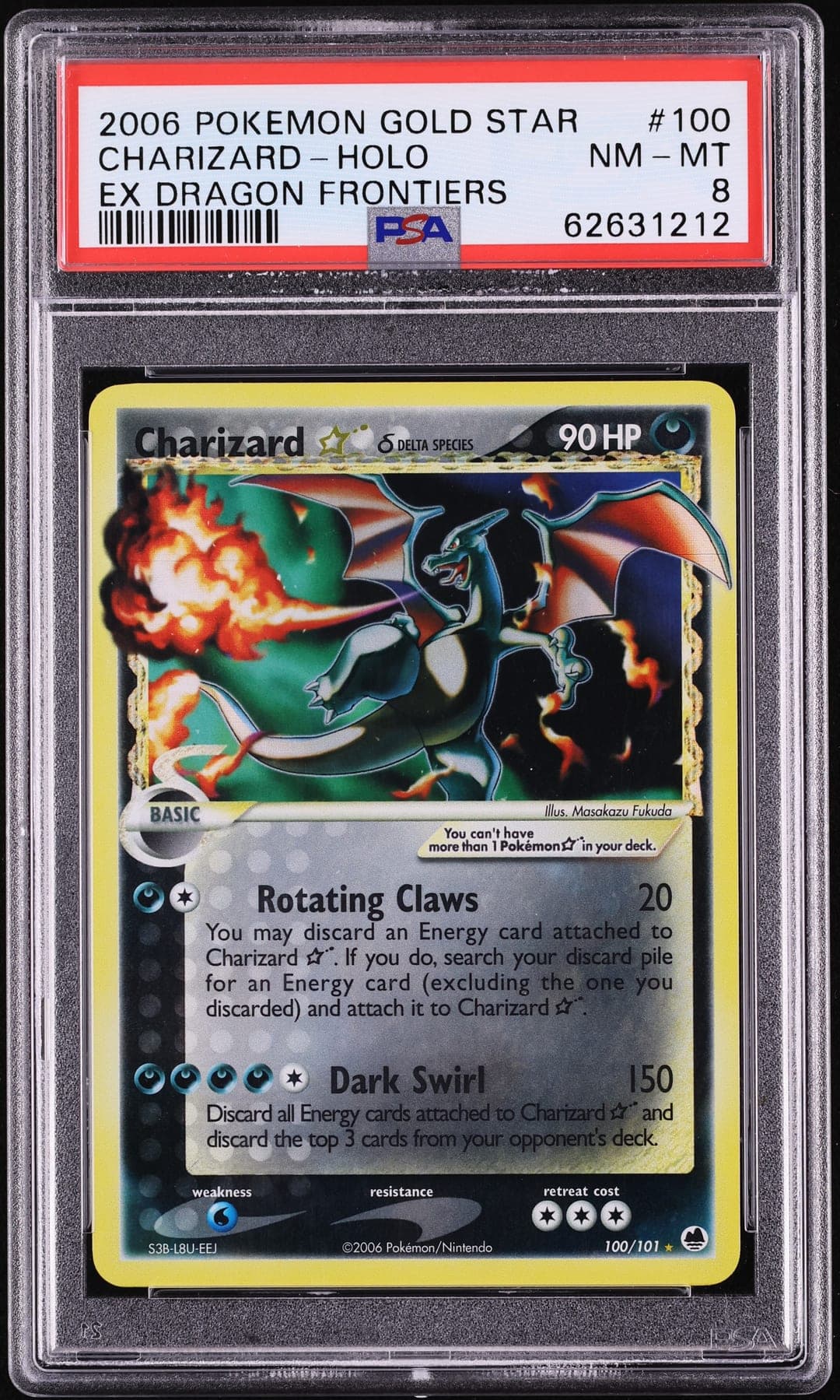 CHARIZARD-HOLO — PSA NM-MT 8