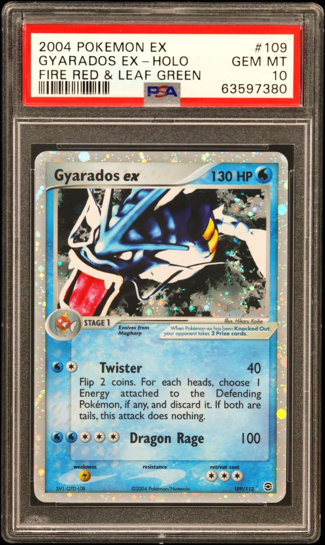 GYARADOS EX-HOLO — PSA GEM MT 10