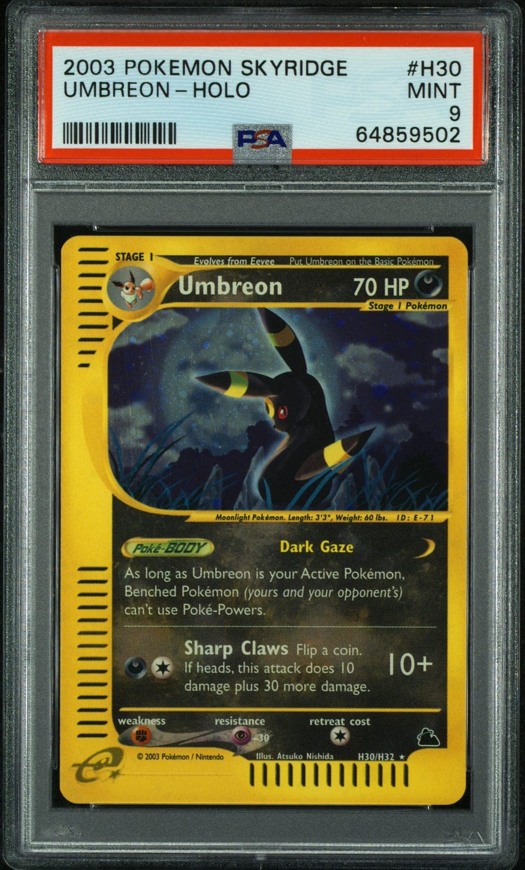 UMBREON-HOLO — PSA MINT 9