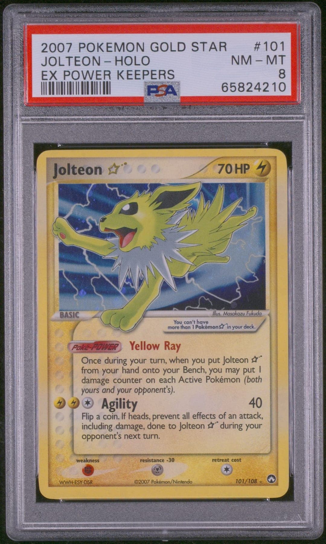 JOLTEON-HOLO — PSA NM-MT 8
