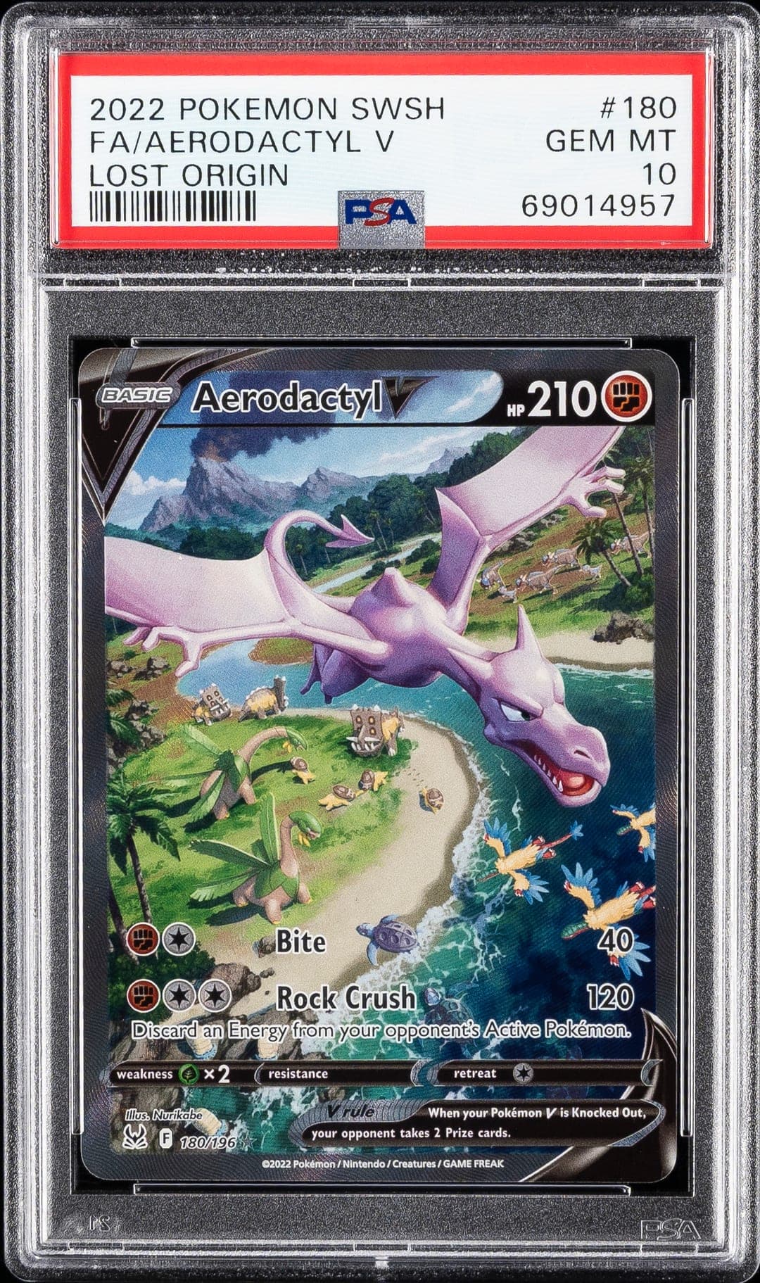 FA/AERODACTYL V — PSA GEM MT 10