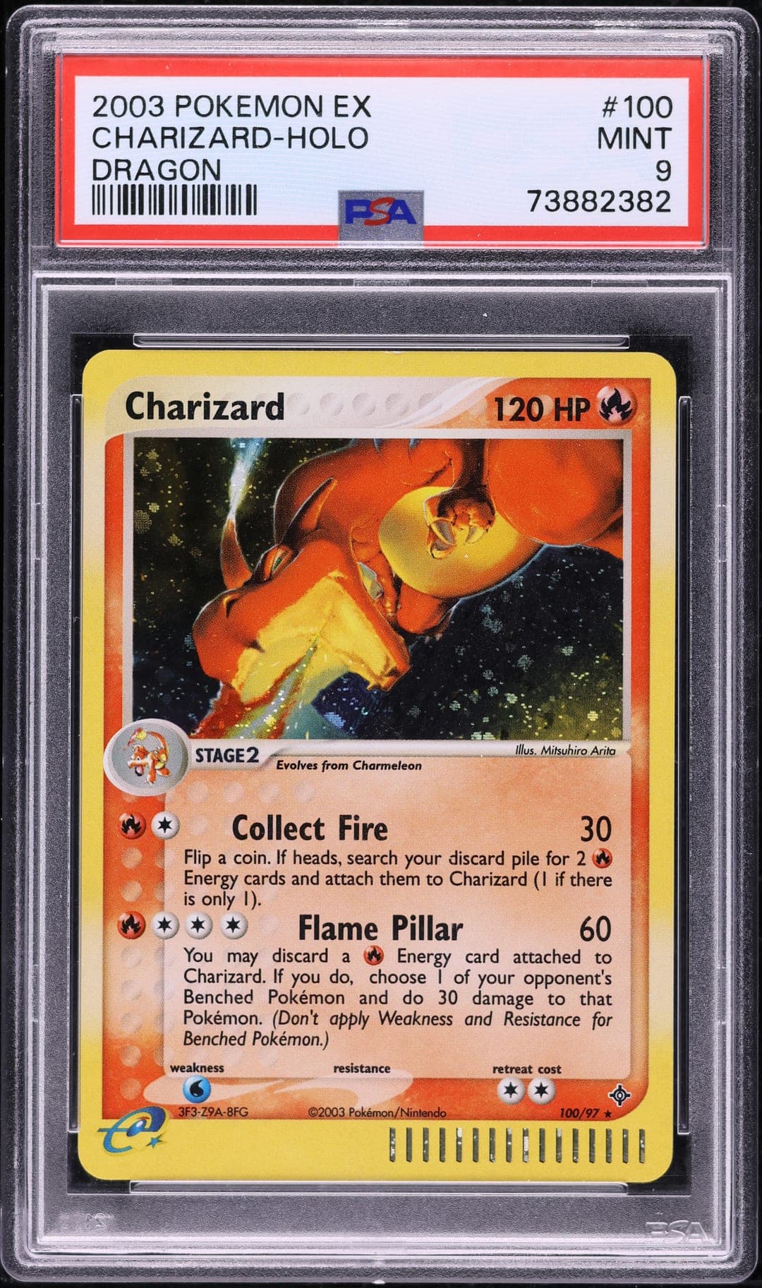 CHARIZARD-HOLO — PSA MINT 9