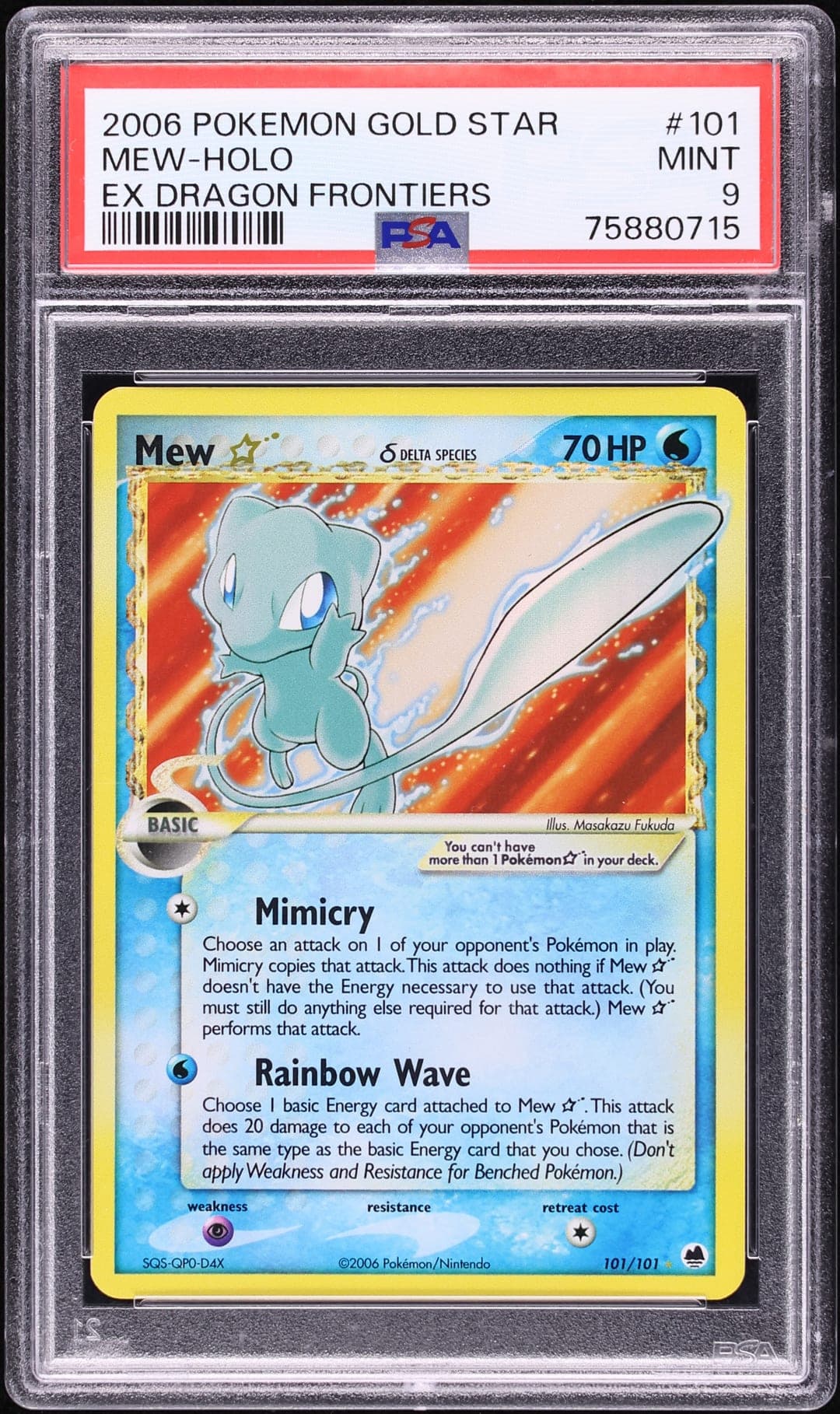 MEW-HOLO — PSA MINT 9
