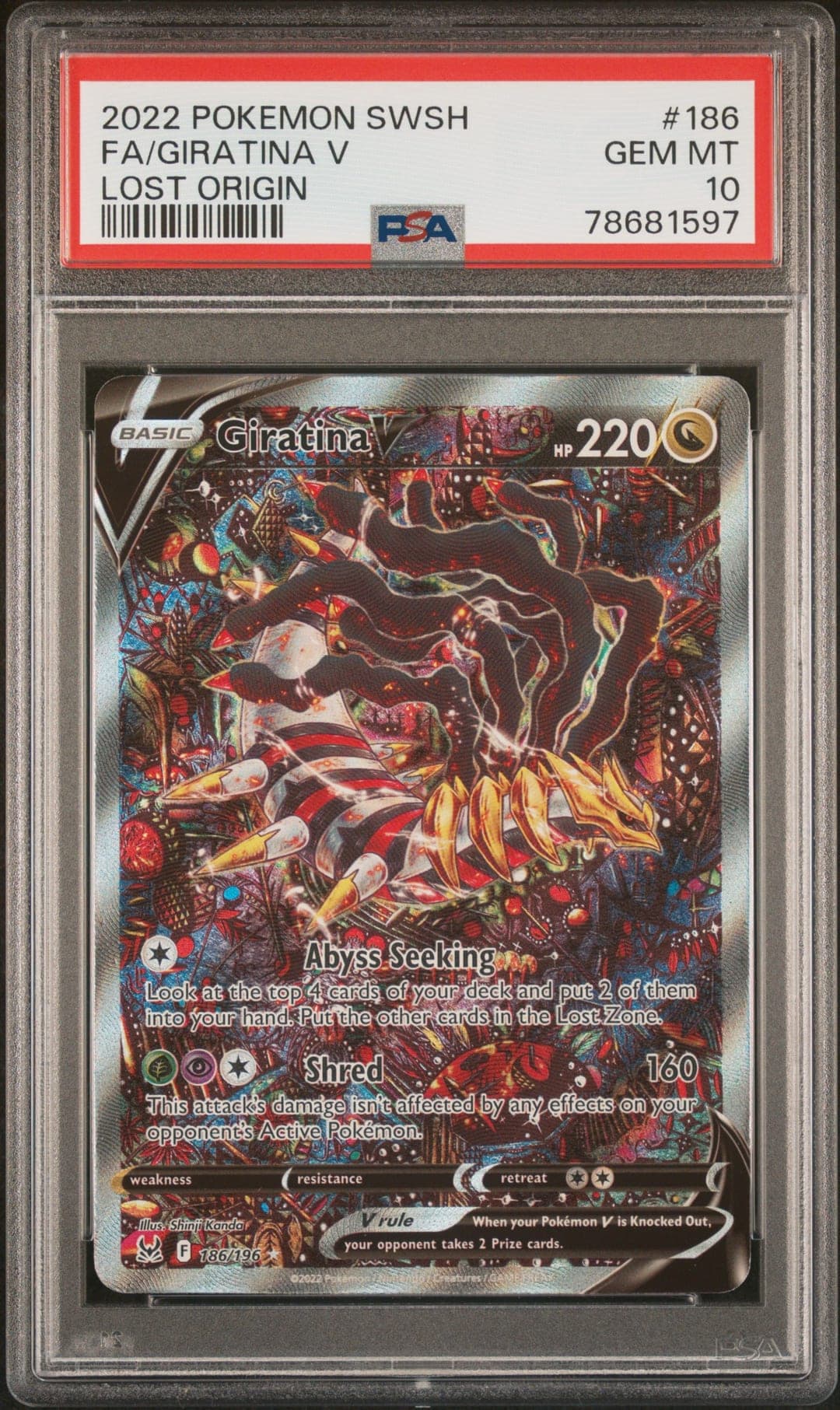 FA/GIRATINA V — PSA GEM MT 10