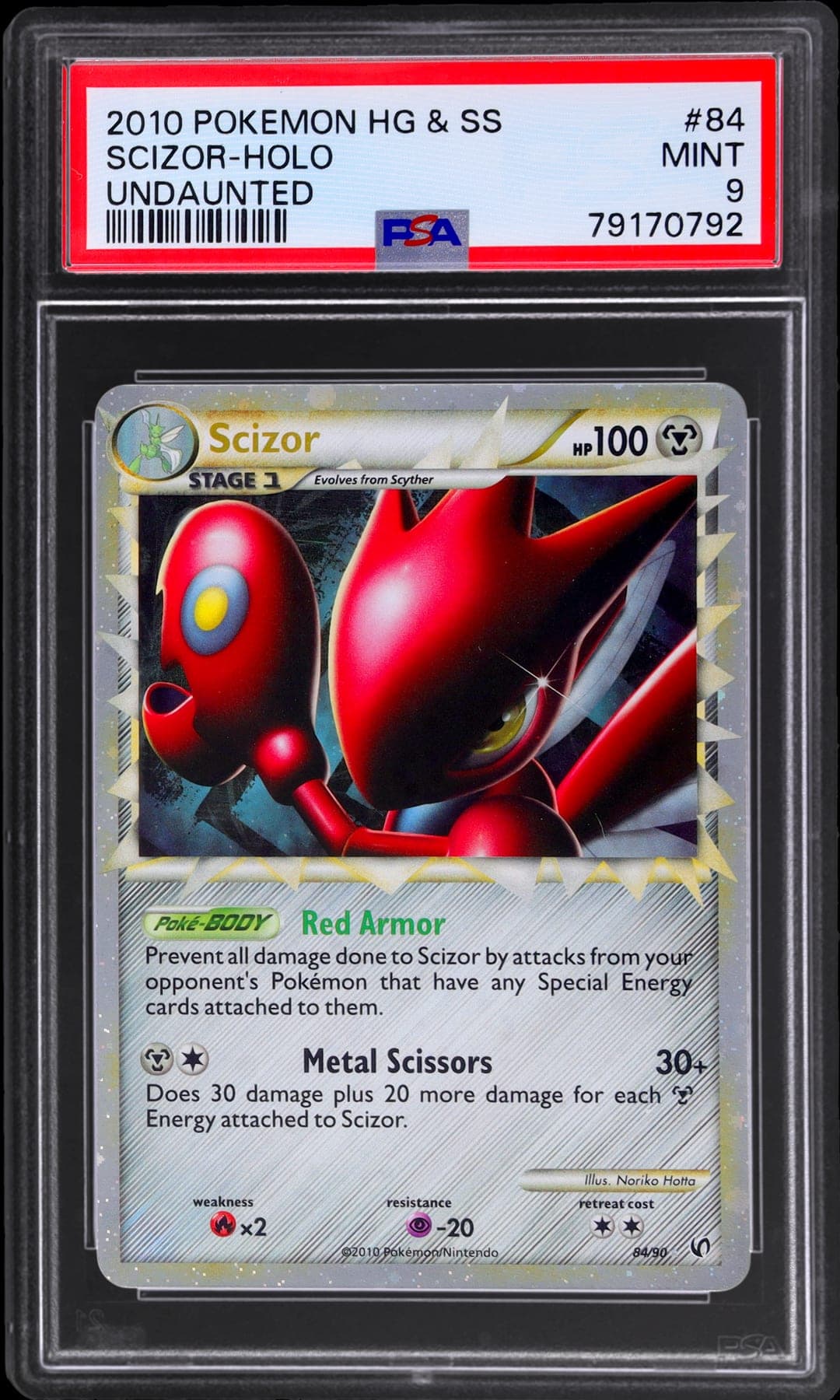 SCIZOR-HOLO — PSA MINT 9