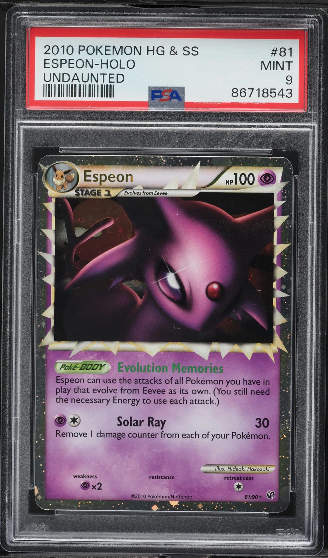 ESPEON-HOLO — PSA MINT 9