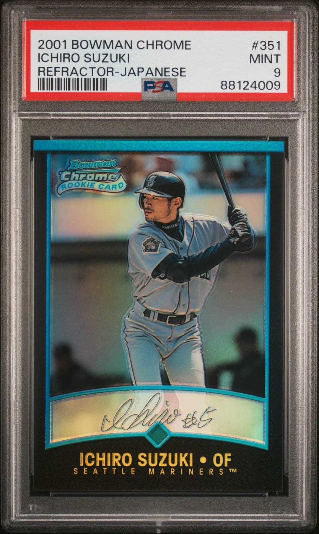 ICHIRO SUZUKI — REFRACTOR-JAPANESE — PSA MINT 9