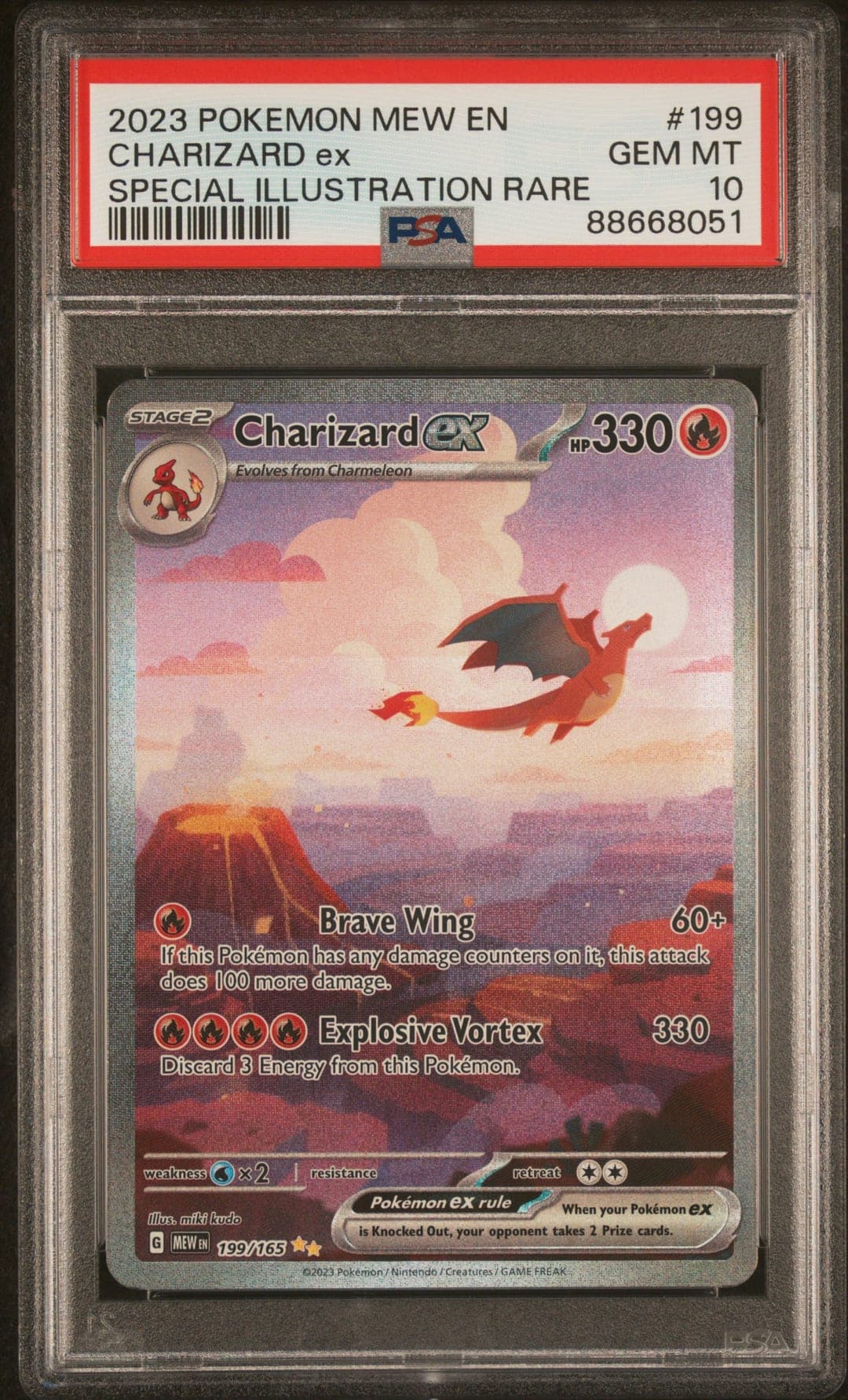 CHARIZARD ex — SPECIAL ILLUSTRATION RARE — PSA GEM MT 10