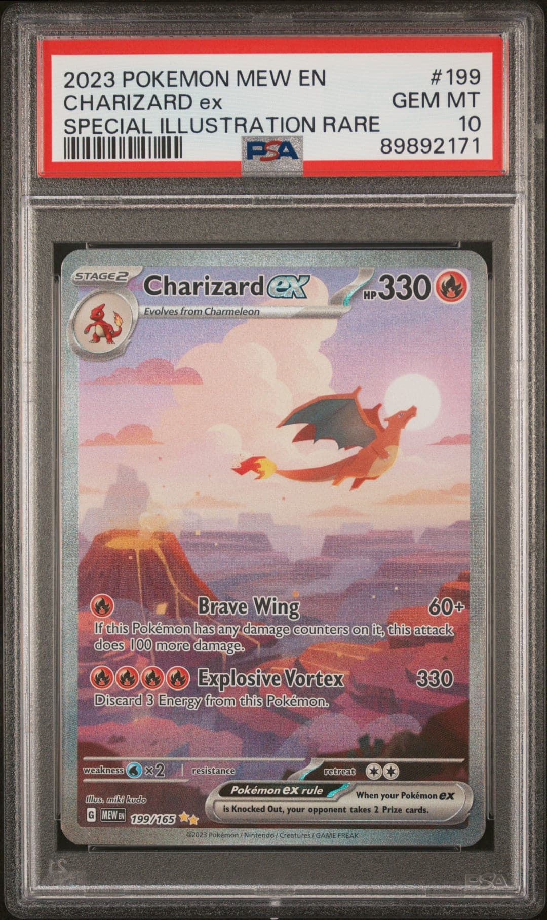 CHARIZARD ex — SPECIAL ILLUSTRATION RARE — PSA GEM MT 10
