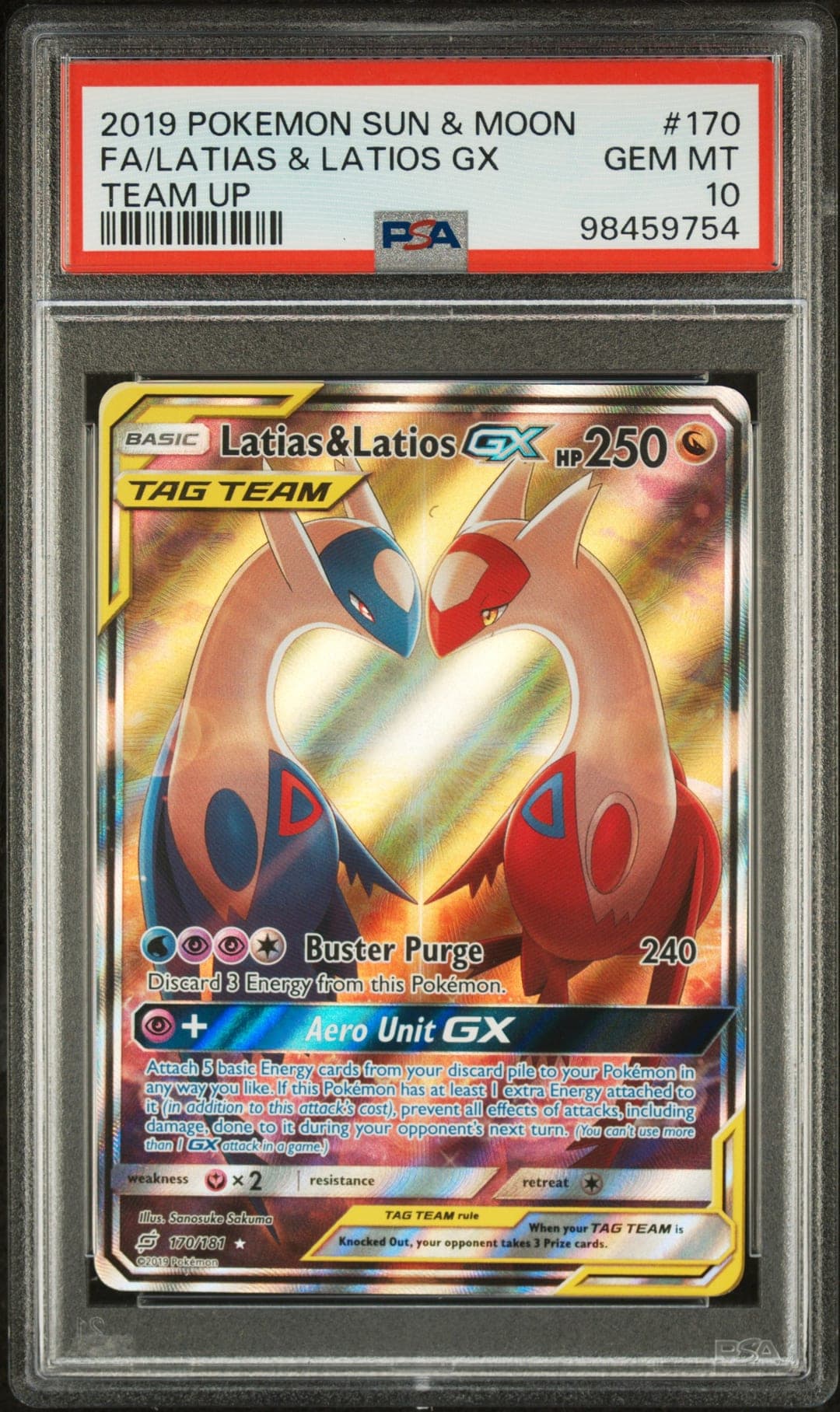 FA/LATIAS & LATIOS GX — PSA GEM MT 10