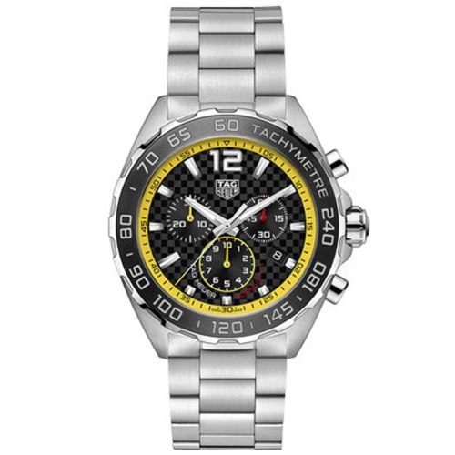 TAG Heuer Formula 1 Chronograph Quartz Stainless Steel / Carbon - Yellow / Bracelet