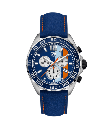 TAG Heuer Formula 1 Chronograph Quartz 43 Stainless Steel / Calf/ Alcantara