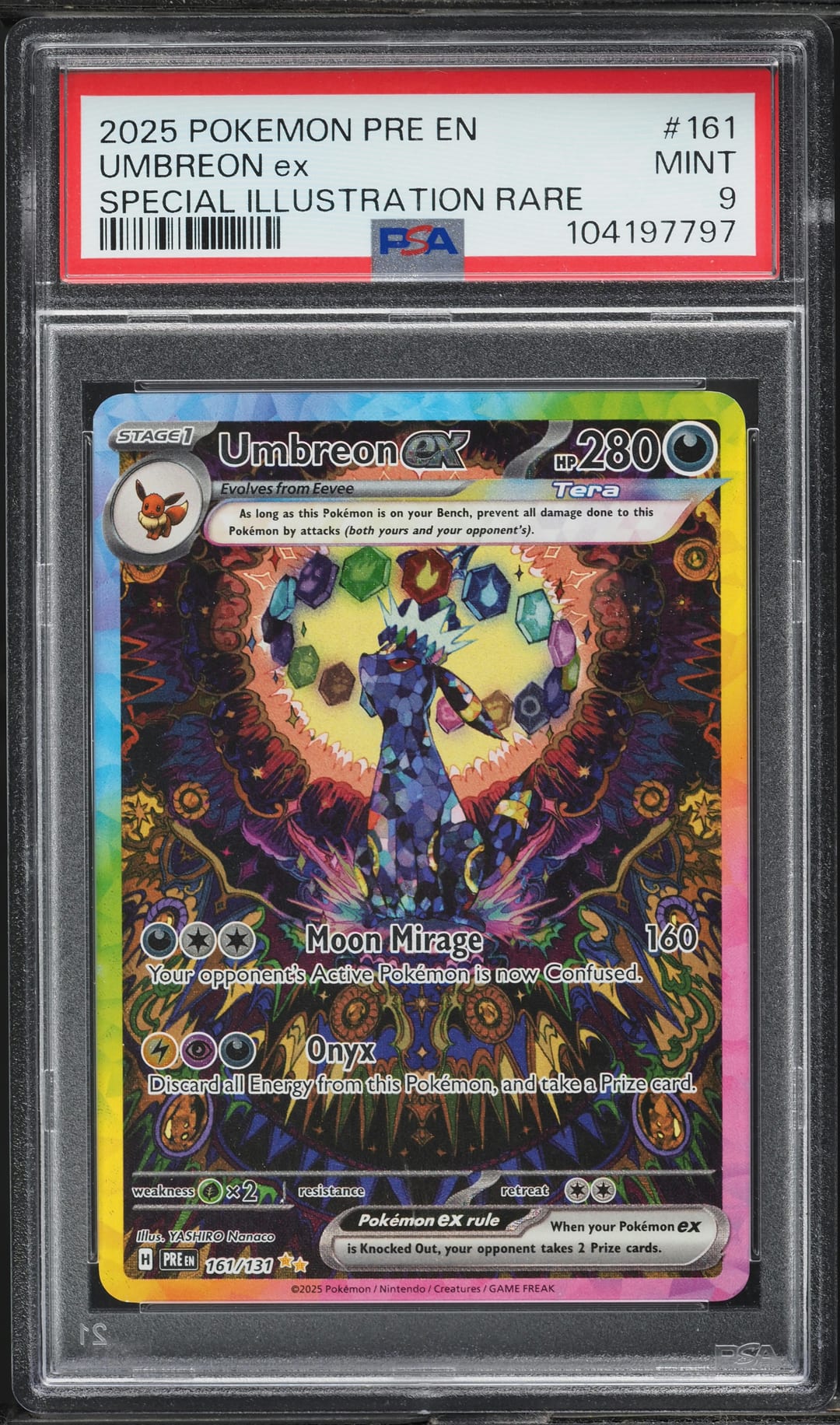 UMBREON ex — SPECIAL ILLUSTRATION RARE — PSA MINT 9