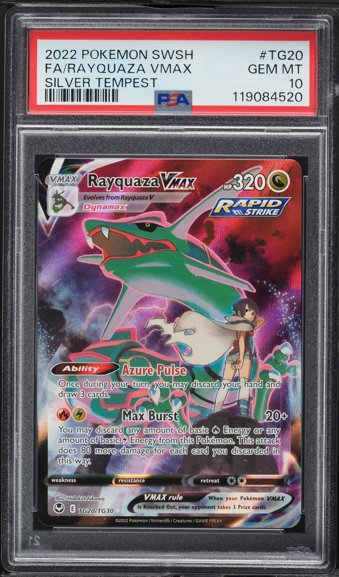 FA/RAYQUAZA VMAX — PSA GEM MT 10