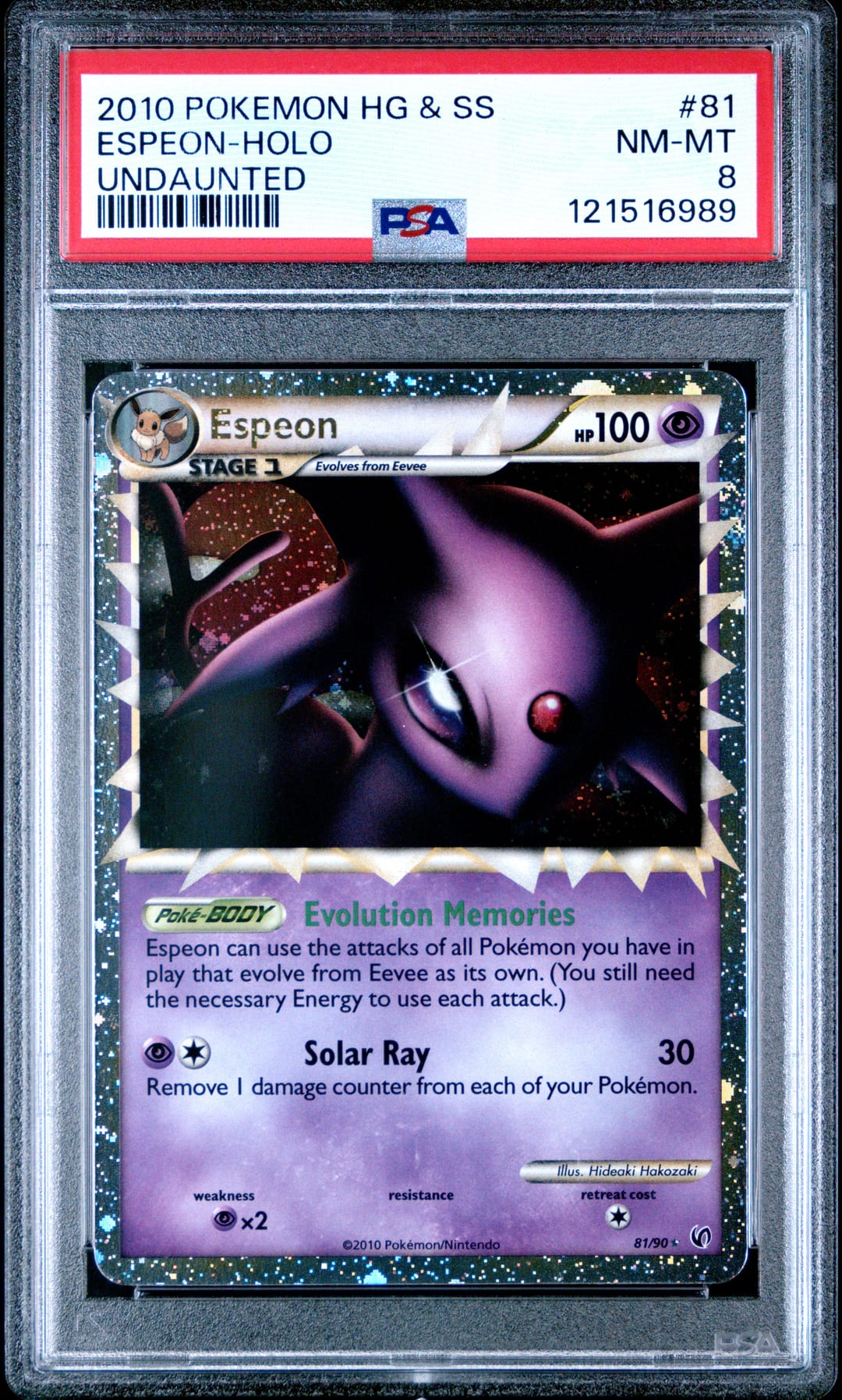 ESPEON-HOLO — PSA NM-MT 8
