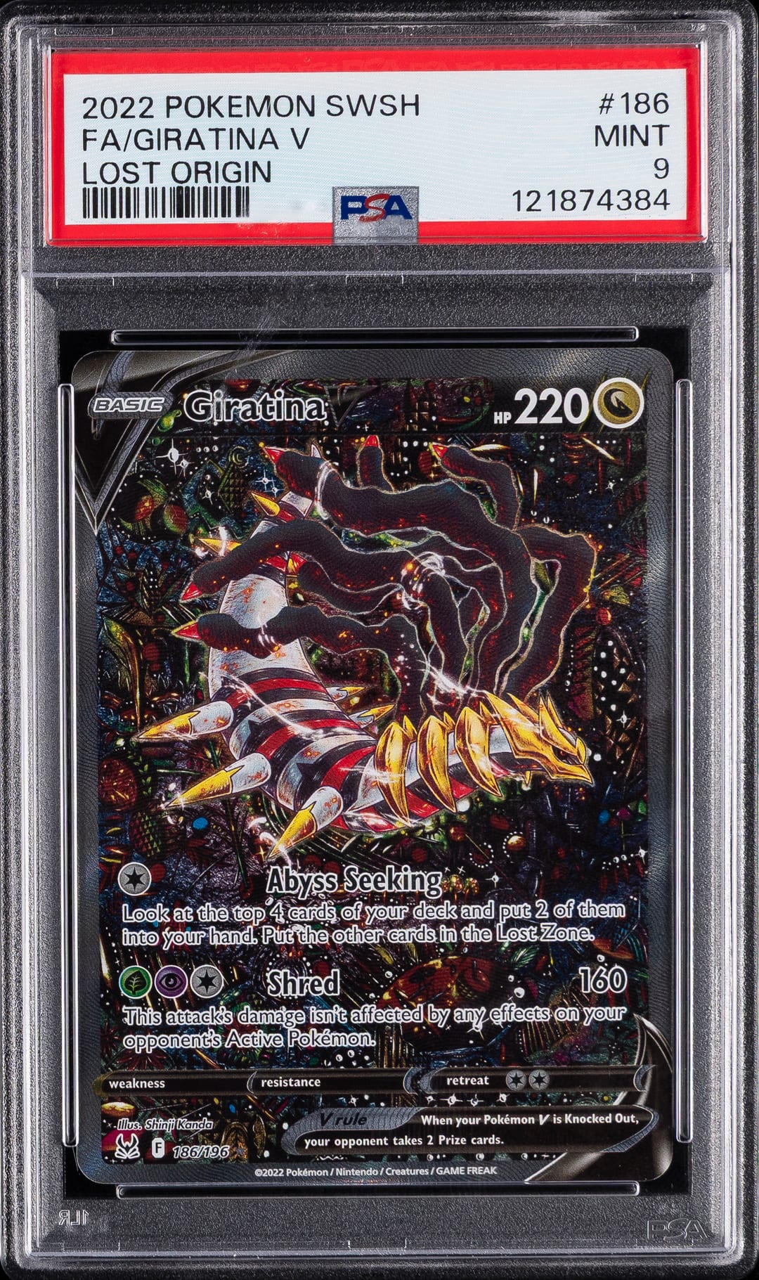 FA/GIRATINA V — PSA MINT 9