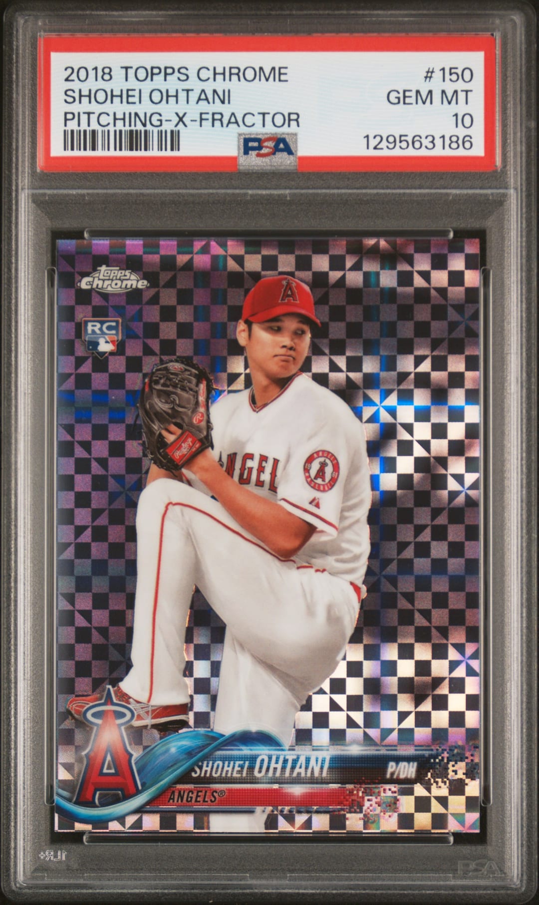 SHOHEI OHTANI — X-FRACTOR — PSA GEM MT 10