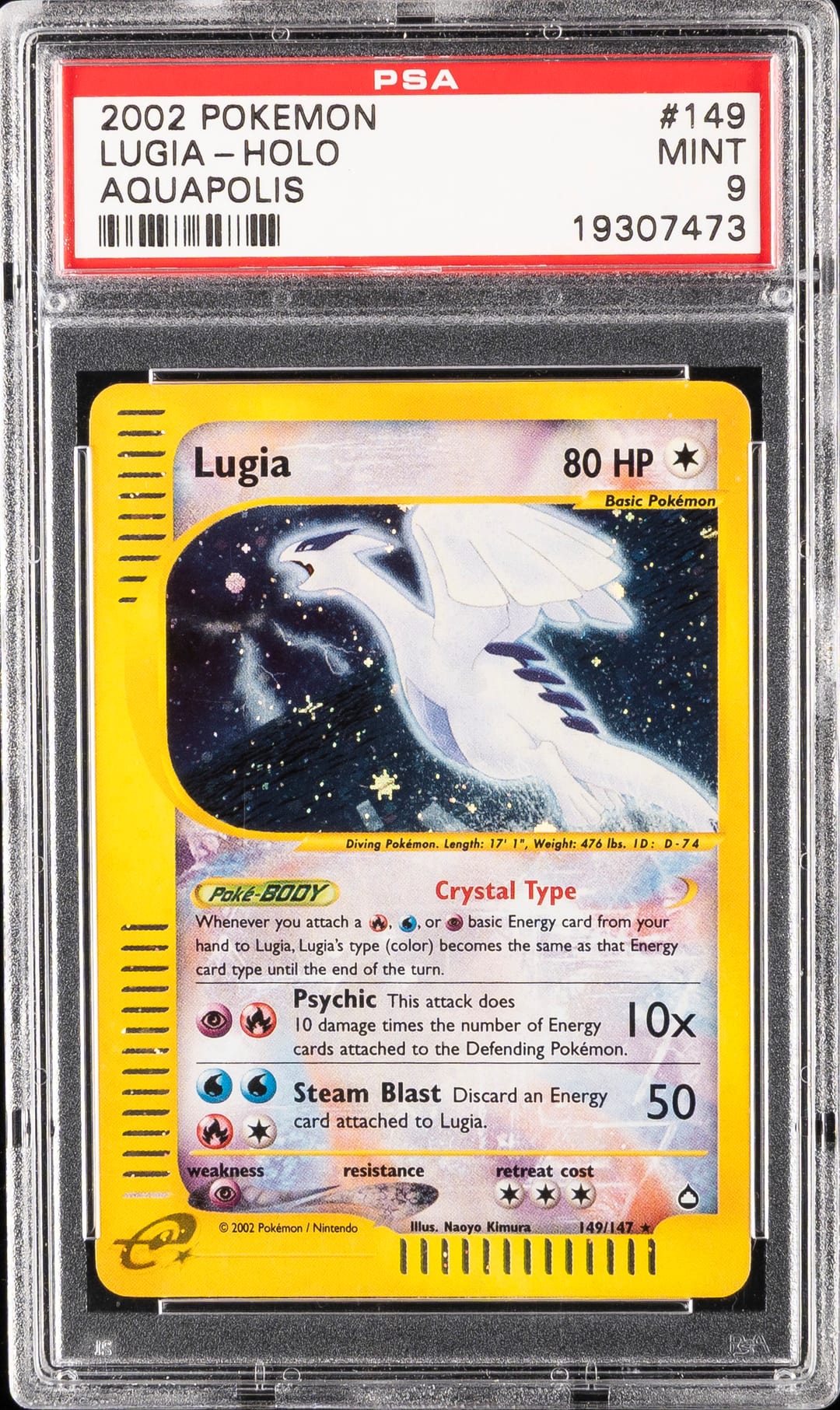 LUGIA-HOLO — PSA MINT 9