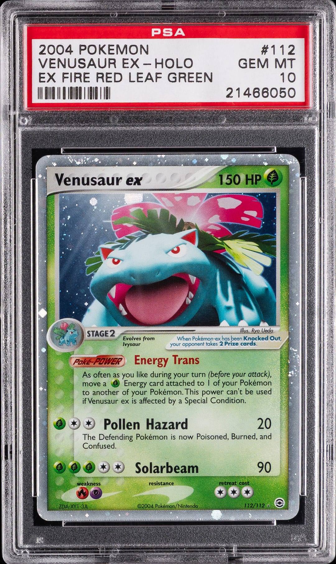 VENUSAUR EX-HOLO — PSA GEM MT 10