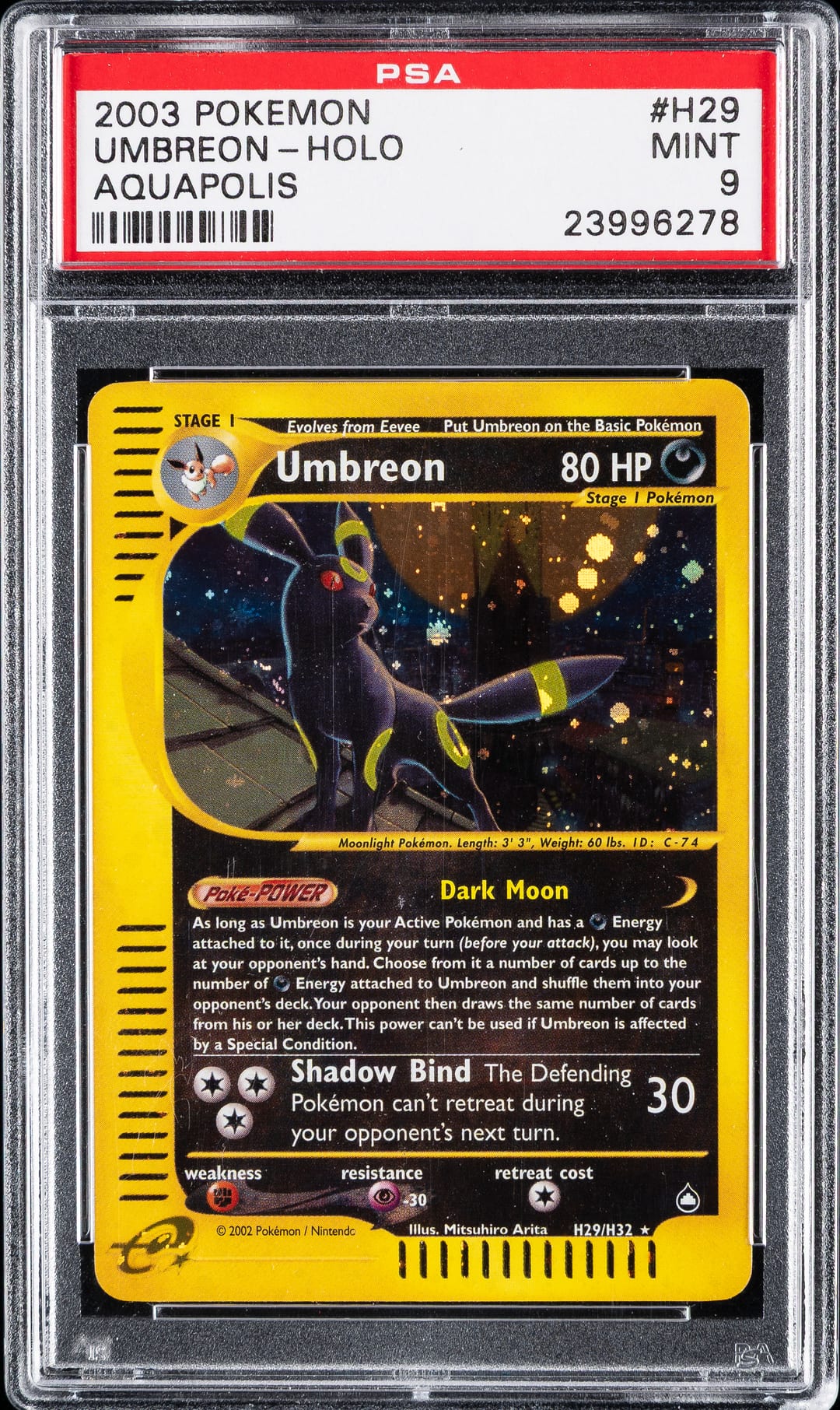 UMBREON-HOLO — PSA MINT 9