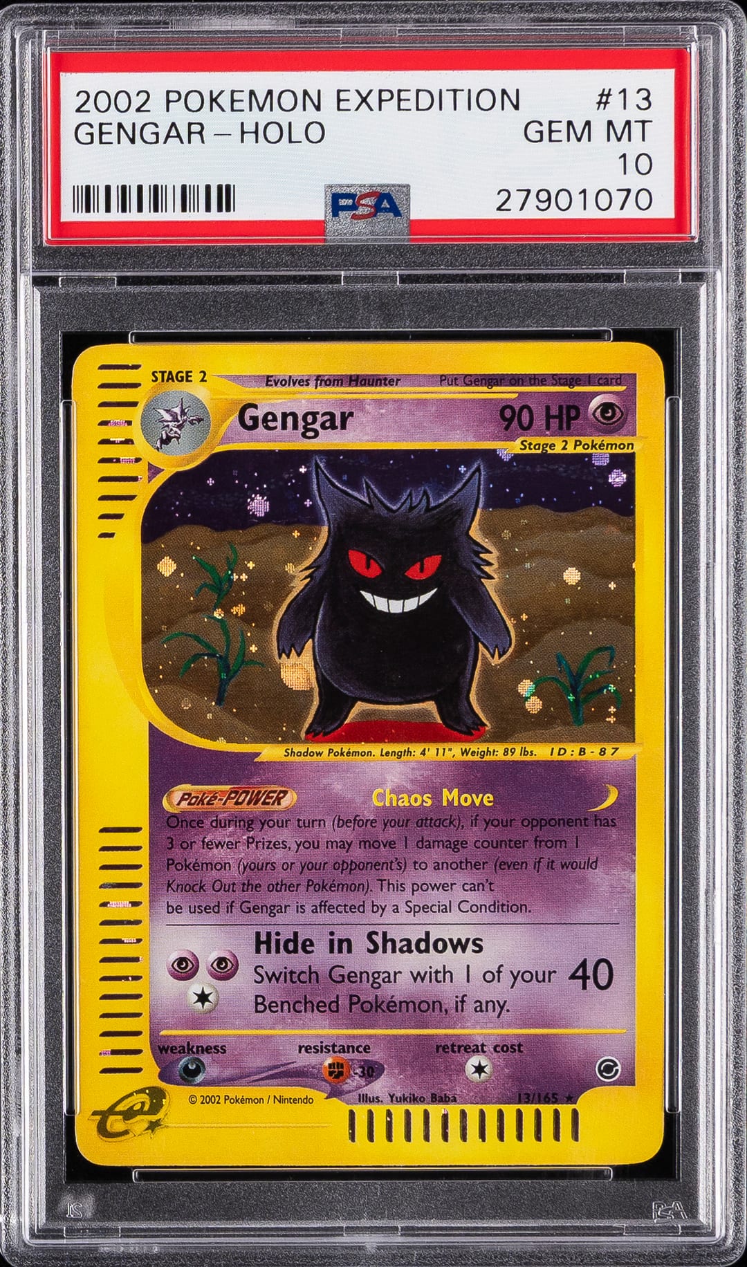 GENGAR-HOLO — PSA GEM MT 10