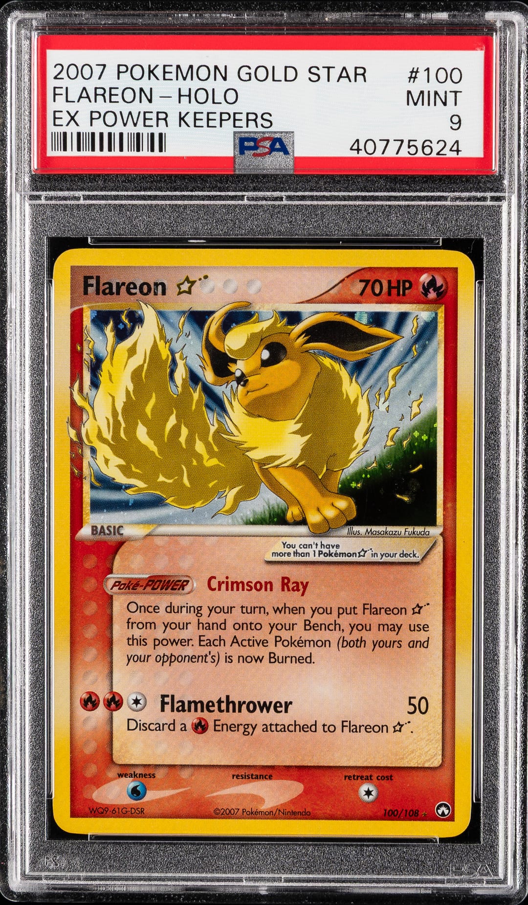 FLAREON-HOLO — PSA MINT 9