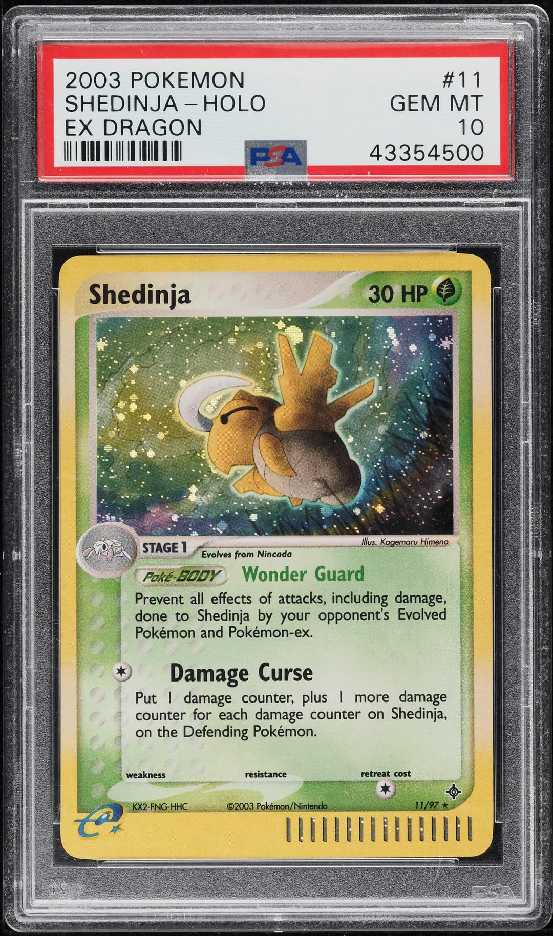SHEDINJA-HOLO — PSA GEM MT 10