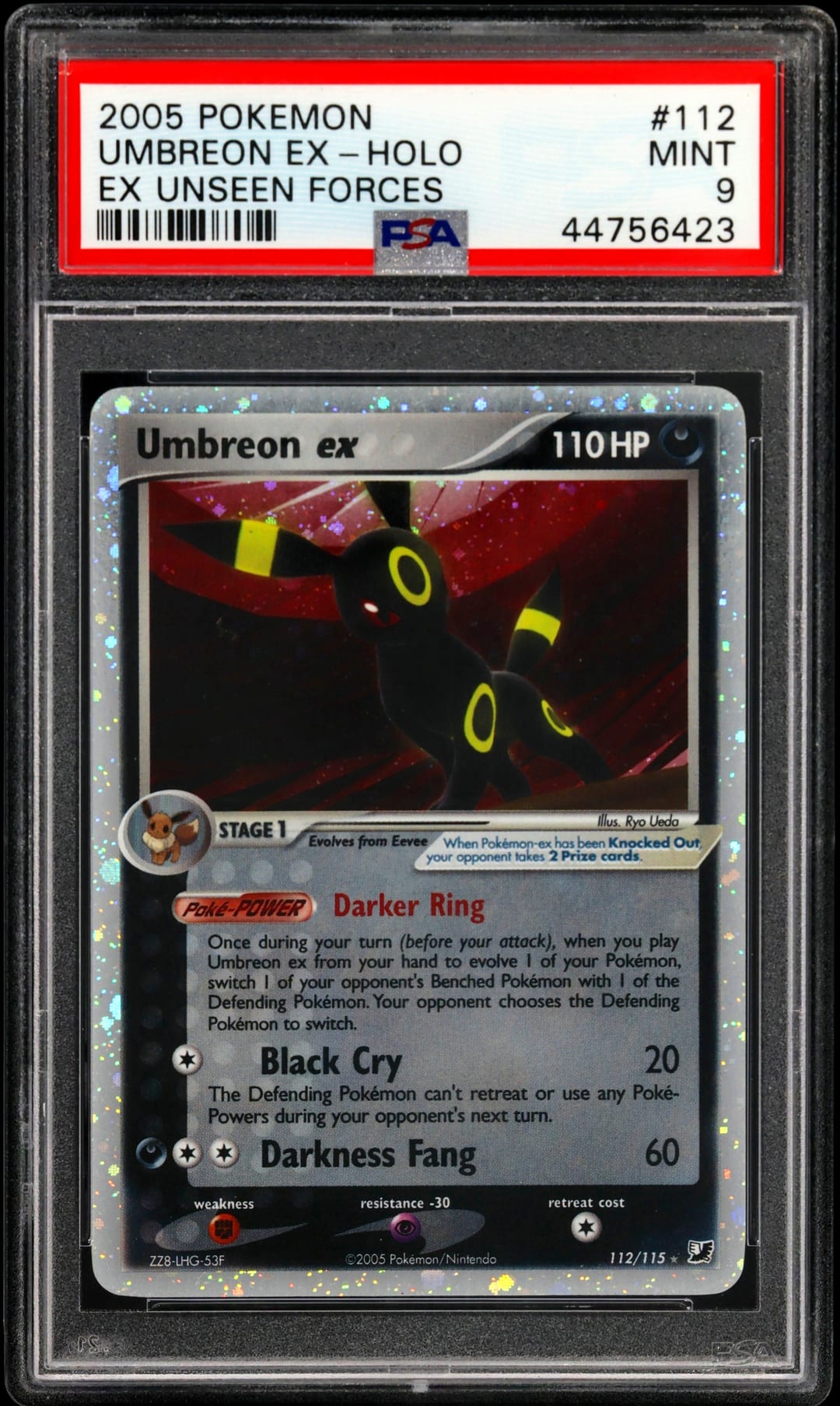 UMBREON EX-HOLO — PSA MINT 9