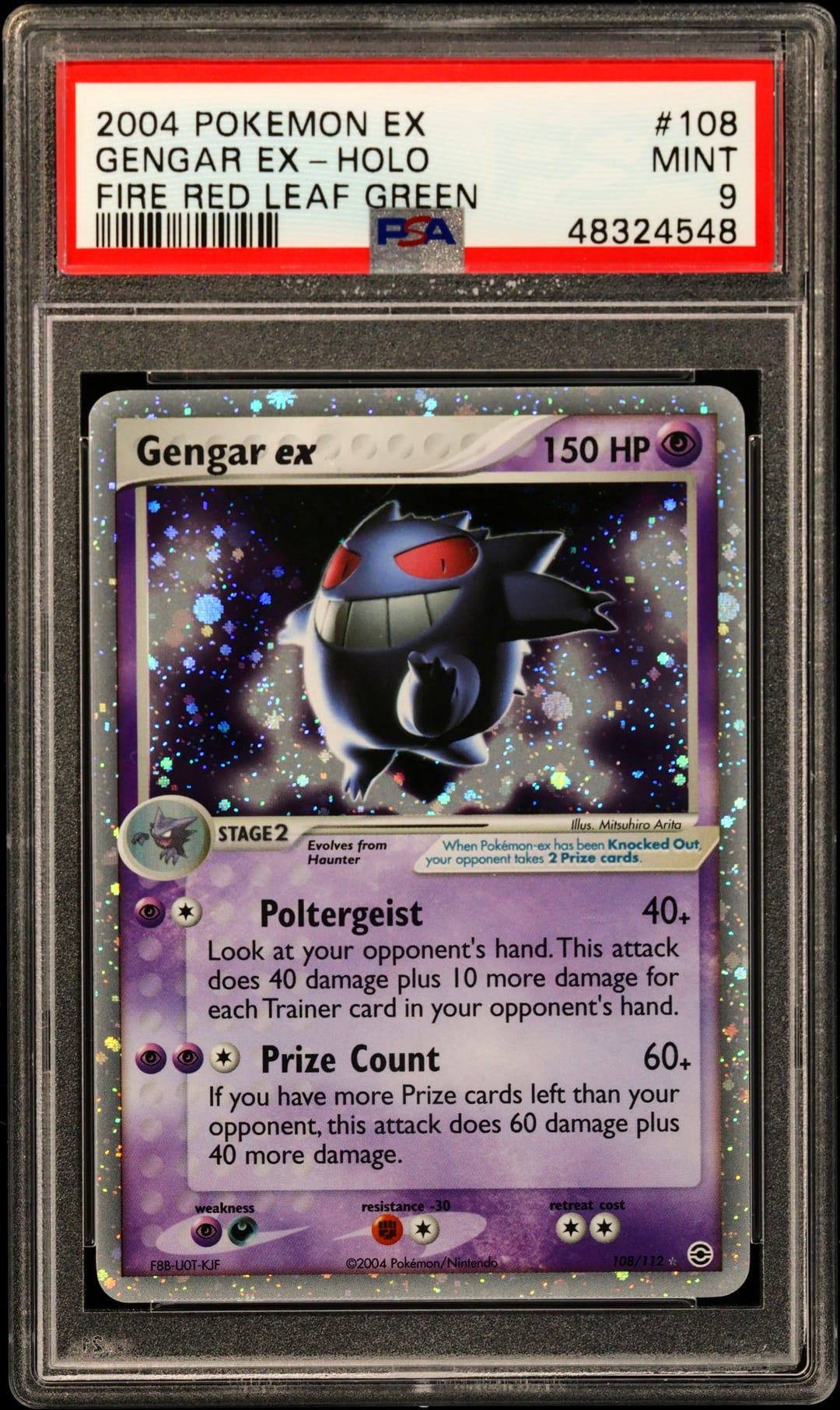 GENGAR EX-HOLO — PSA MINT 9